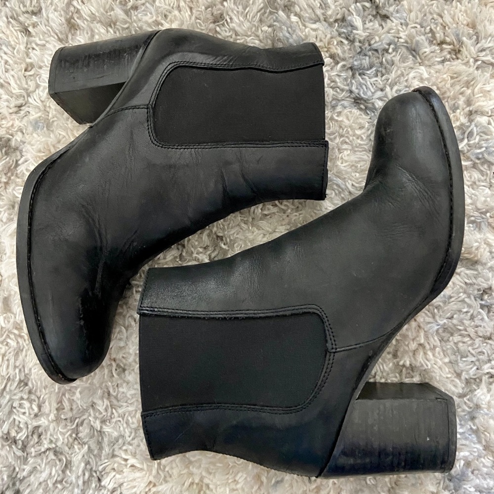 Black Leather Chelsea Boots (made in Spain)